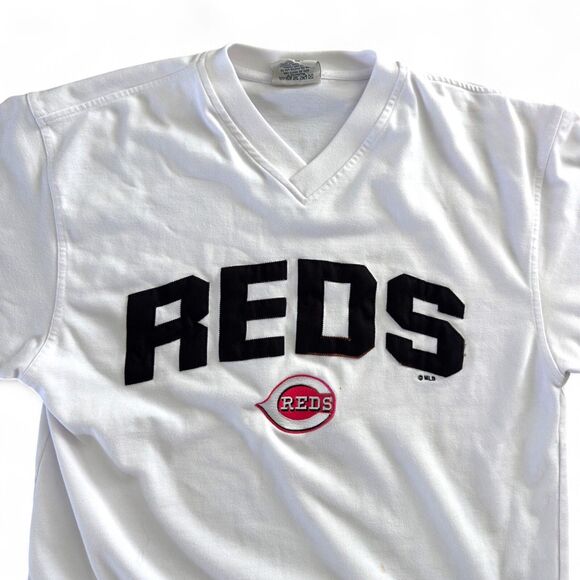 Vintage Cincinnati Reds Lee Sport Baseball Shirt Jersey Embroidered Mens Large - Picture 2 of 7